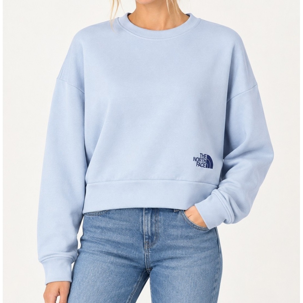 The North Face Horizon Fleece Crew Womens Small Dusty Periwinkle NEW Oversized
